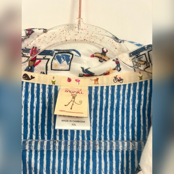 Munki Munki Costco Themed Pajama SET Flannel Bamboo Cotton Blend Size XXL - Picture 4 of 7